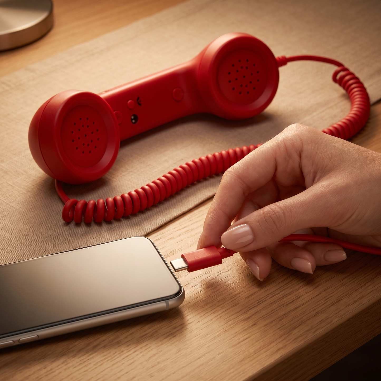 Retro Phone Handset – Type-C Plug & Play