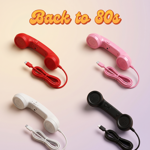 Retro Phone Handset – Type-C Plug & Play