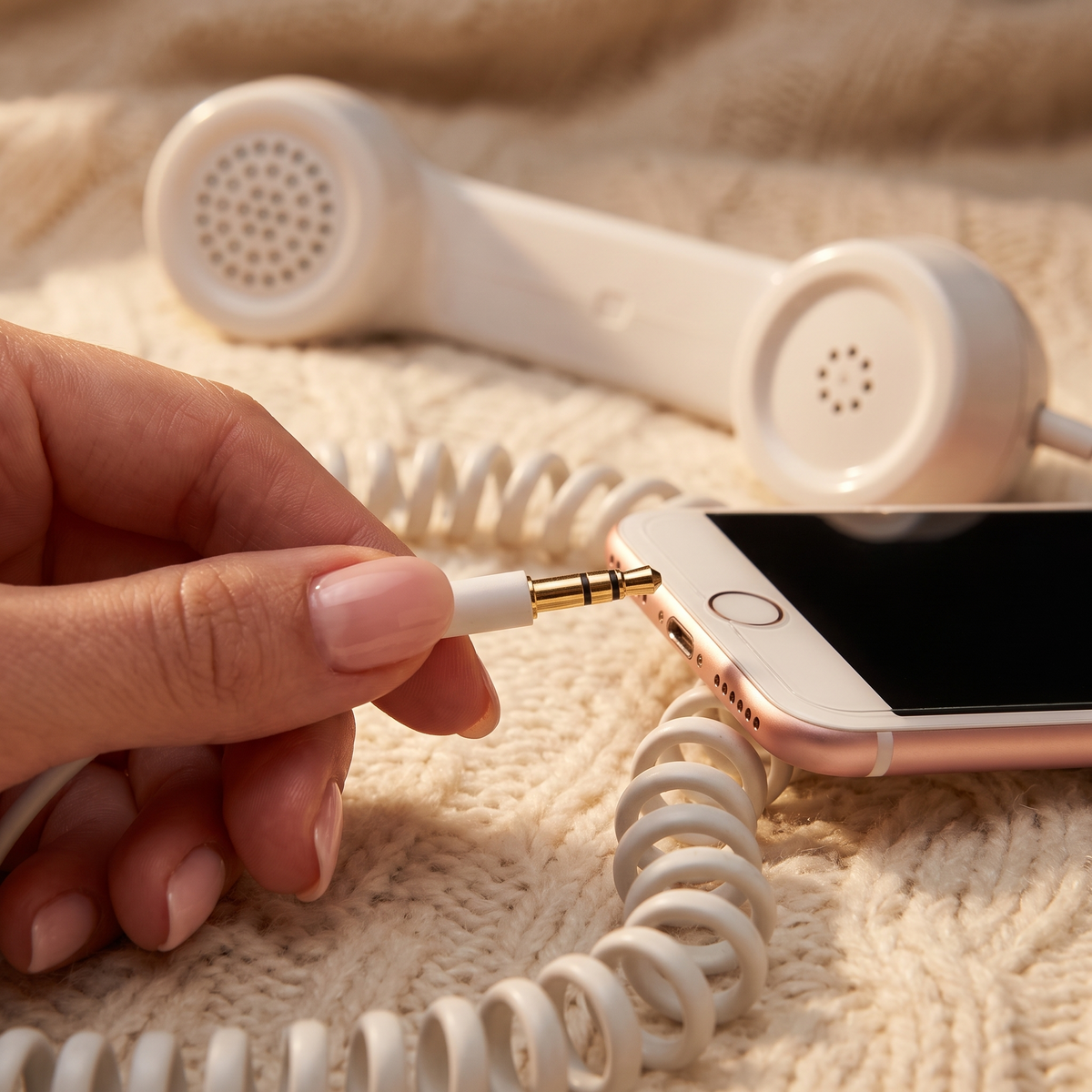 Retro Phone Handset – Type-C Plug & Play