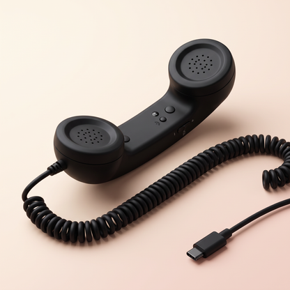 Retro Phone Handset – Type-C Plug & Play